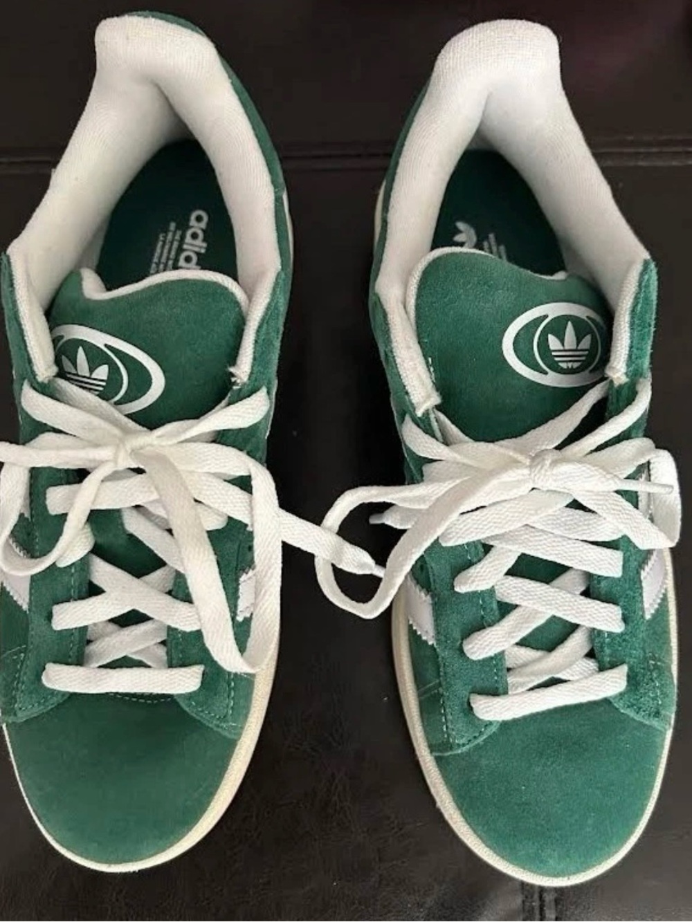 Adidas Stan Smith Green Suede Sneakers with White Accents